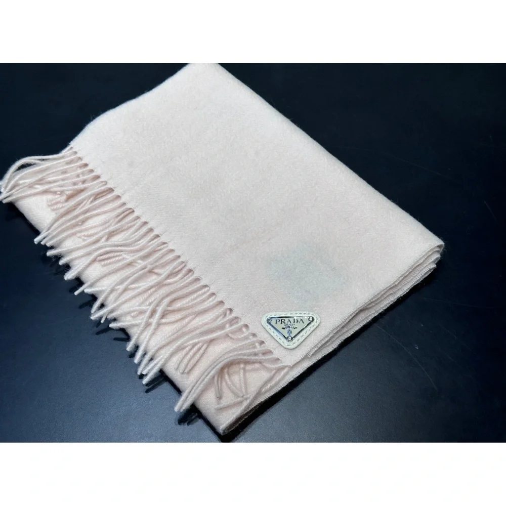 pink silk and cashmere scarf